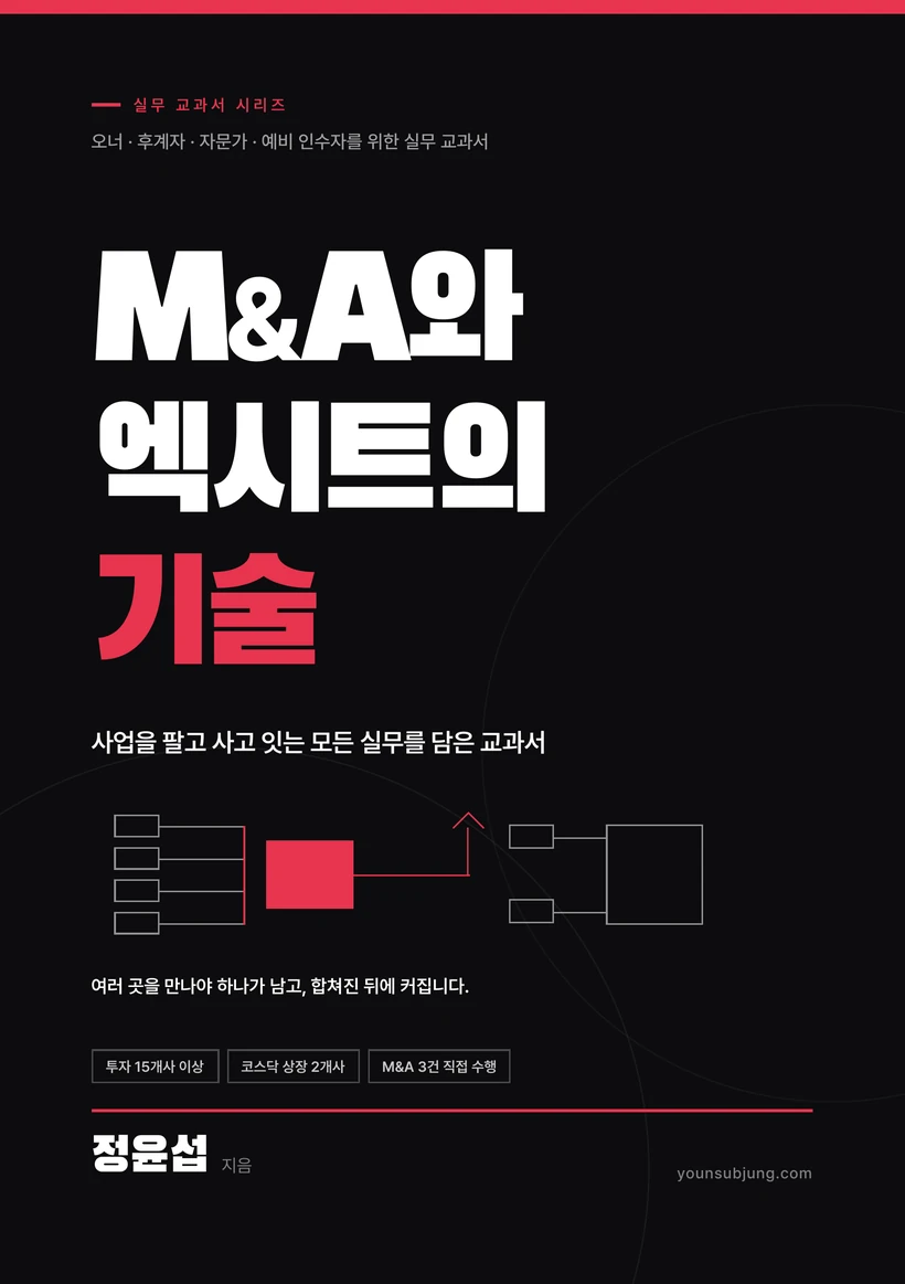 M&A와 엑시트의 기술 표지